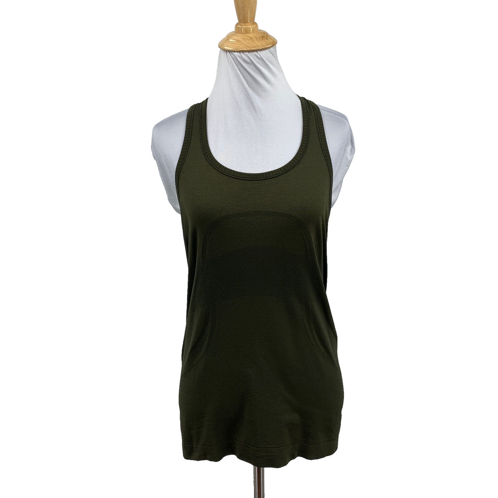 Lululemon Tank Top Womens 8 Avocado Swiftly Tech Racerback Workout Training Yoga